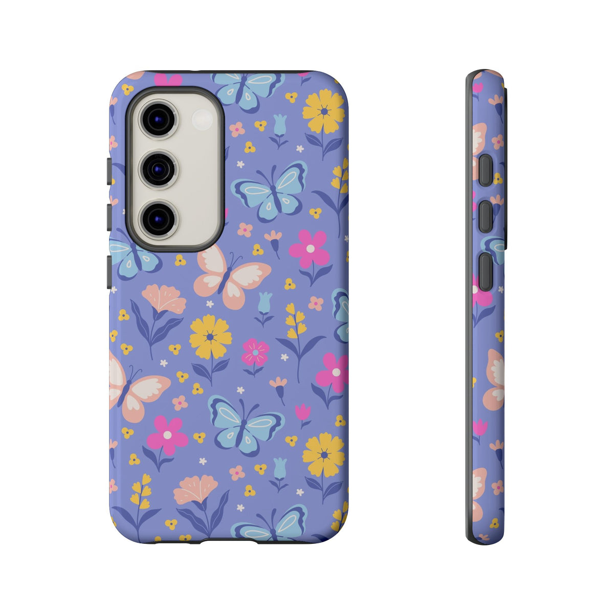 Lavender Butterflies: Tough Phone Case for iPhone, Samsung Galaxy and Google Pixel