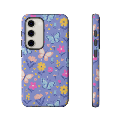 Lavender Butterflies: Tough Phone Case for iPhone, Samsung Galaxy and Google Pixel