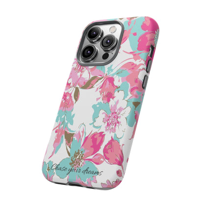 Chase your dreams: Artistic and elegant phone case for Apple iPhone, Samsung Galaxy and Pixel devices