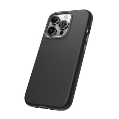 Space Black: Pure black phone case for iPhone, Samsung Galaxy and Google Pixel devices
