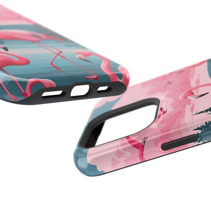 Velvet Skies Flamingo Case MagSafe phone case for Apple iPhone