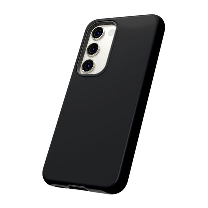Space Black: Pure black phone case for iPhone, Samsung Galaxy and Google Pixel devices
