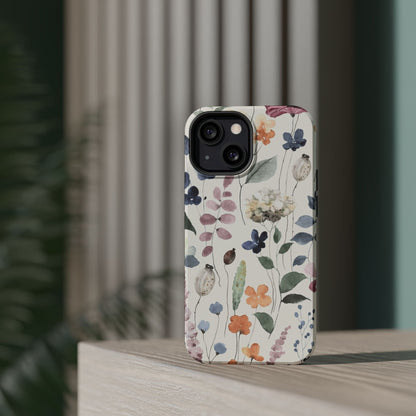Floral prints phone case for iPhone (MagSafe version)