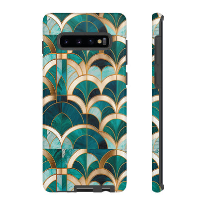 Elegant Green: Tough Case for Apple iPhone, Samsung Galaxy and Google Pixel