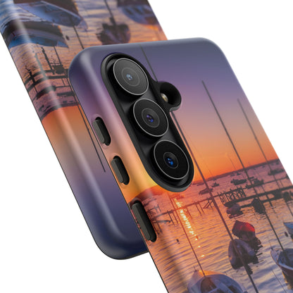 Fortune Favors the Bold: Sunset Sail Phone Case for iPhone, Samsung Galaxy and Google Pixel devices