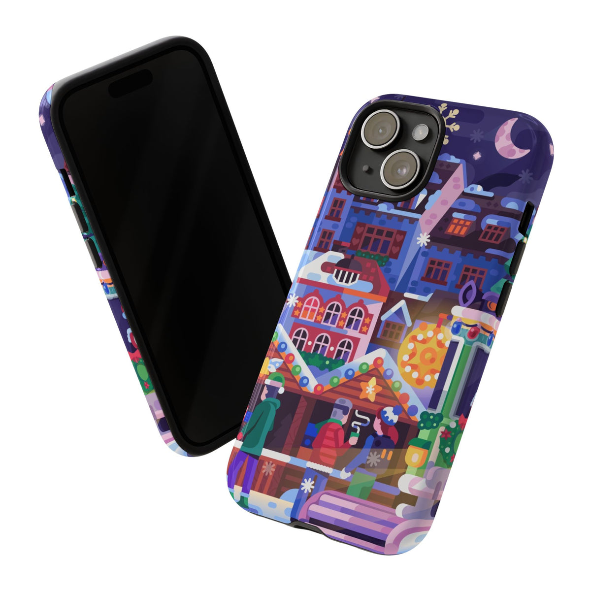 Christmas Fair in Old Town: Holiday-Themed case for iPhone, Samsung Galaxy and Google Pixel