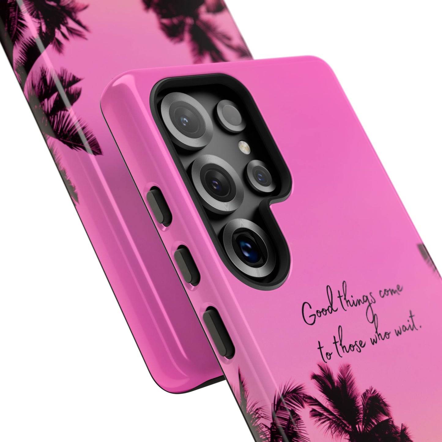 Sunset Serenity: Good things come to those who wait - Phone Case for iPhone, Samsung Galaxy and Google Pixel