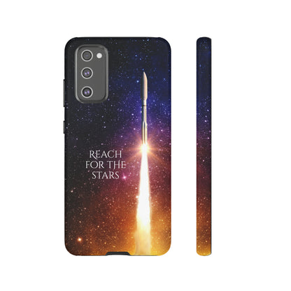 Reach for the stars: rocket illustrated phone case for iPhone, Samsung Galaxy and Pixel devices