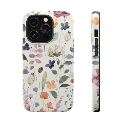 Floral prints phone case for iPhone (MagSafe version)