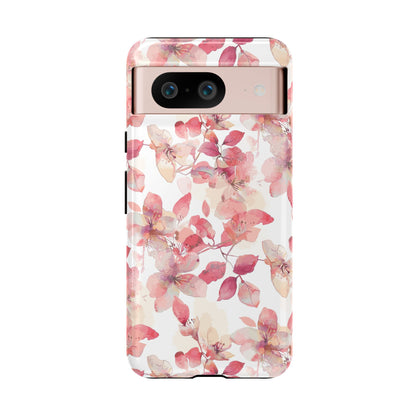 Watercolor Flowers: Tough Case for iPhone, Samsung Galaxy and Google Pixel devices