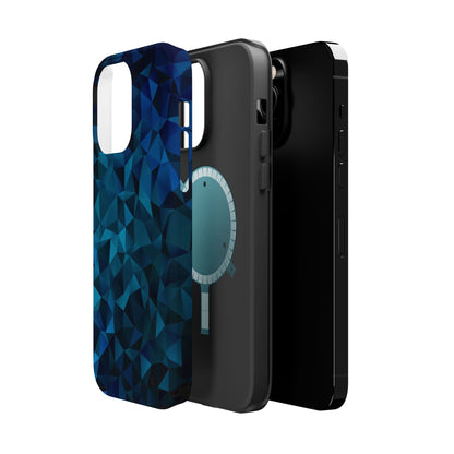 Blue Diamonds (MagSafe version): Elegant phone case for iPhone