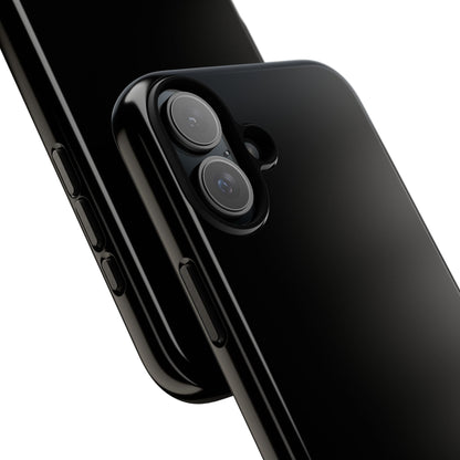 Space Black: Pure black phone case for iPhone, Samsung Galaxy and Google Pixel devices