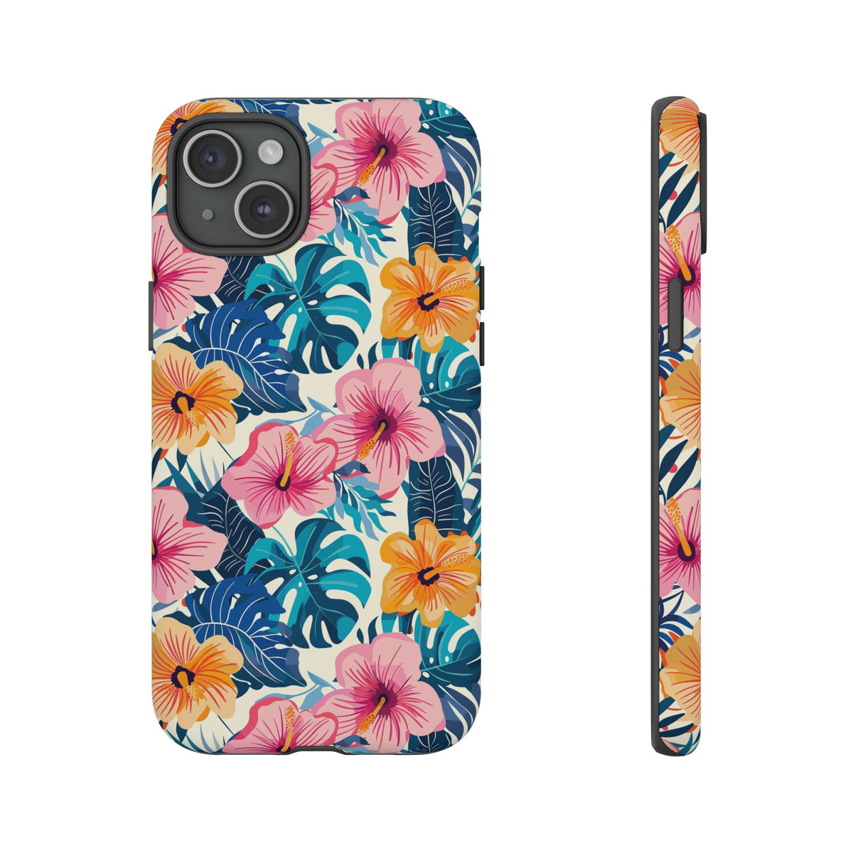 Hibiscus Bloom: Cute Floral Phone Case for iPhone, Samsung and Google Pixel