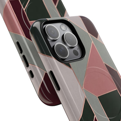 Geometric Luxe MagSafe Phone Case for iPhone