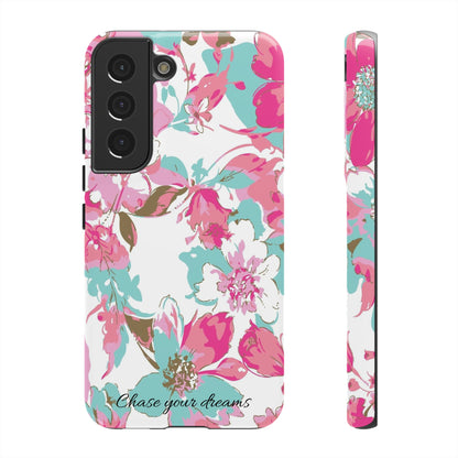 Chase your dreams: Artistic and elegant phone case for Apple iPhone, Samsung Galaxy and Pixel devices