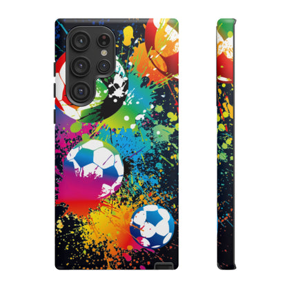 Footballer's Phone Case: Vibrant Case for iPhone, Samsung Galaxy and Google Pixel devices