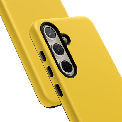 Luscious Yellow: Plain Sunburst-Inspired Color for iPhone, Samsung Galaxy and Google Pixel devices