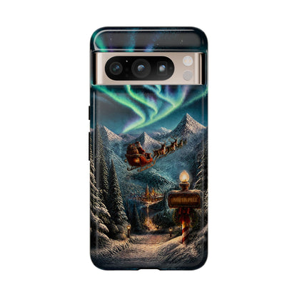 Santa Claus North Pole Adventure: Christmas Themed Phone Case for iPhone, Samsung Galaxy and Google Pixel devices