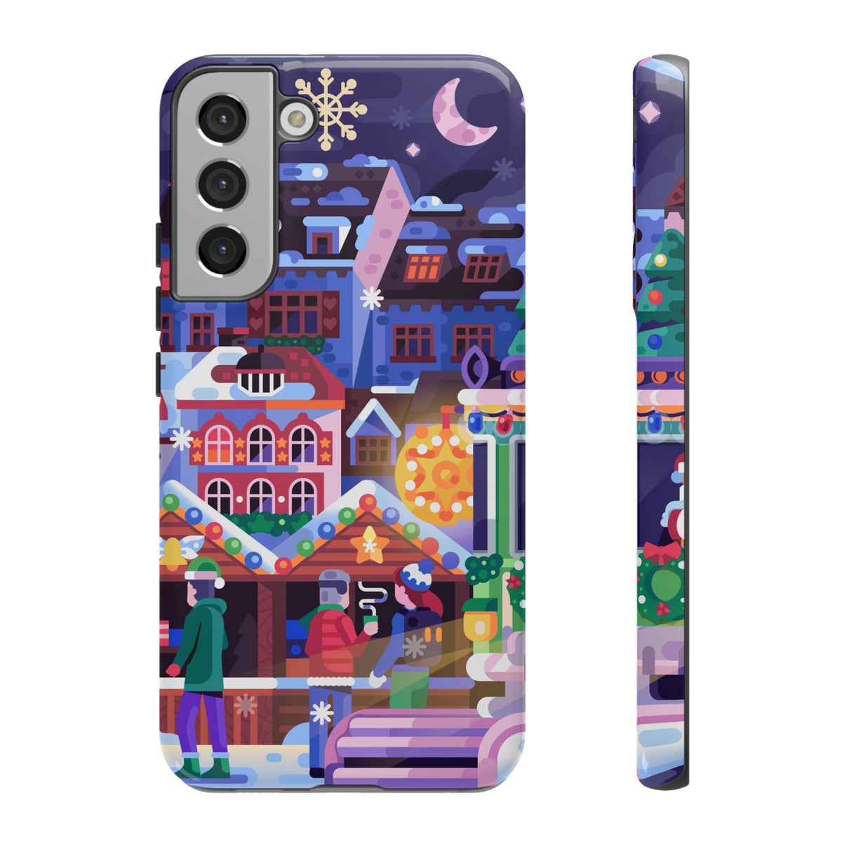 Christmas Fair in Old Town: Holiday-Themed case for iPhone, Samsung Galaxy and Google Pixel