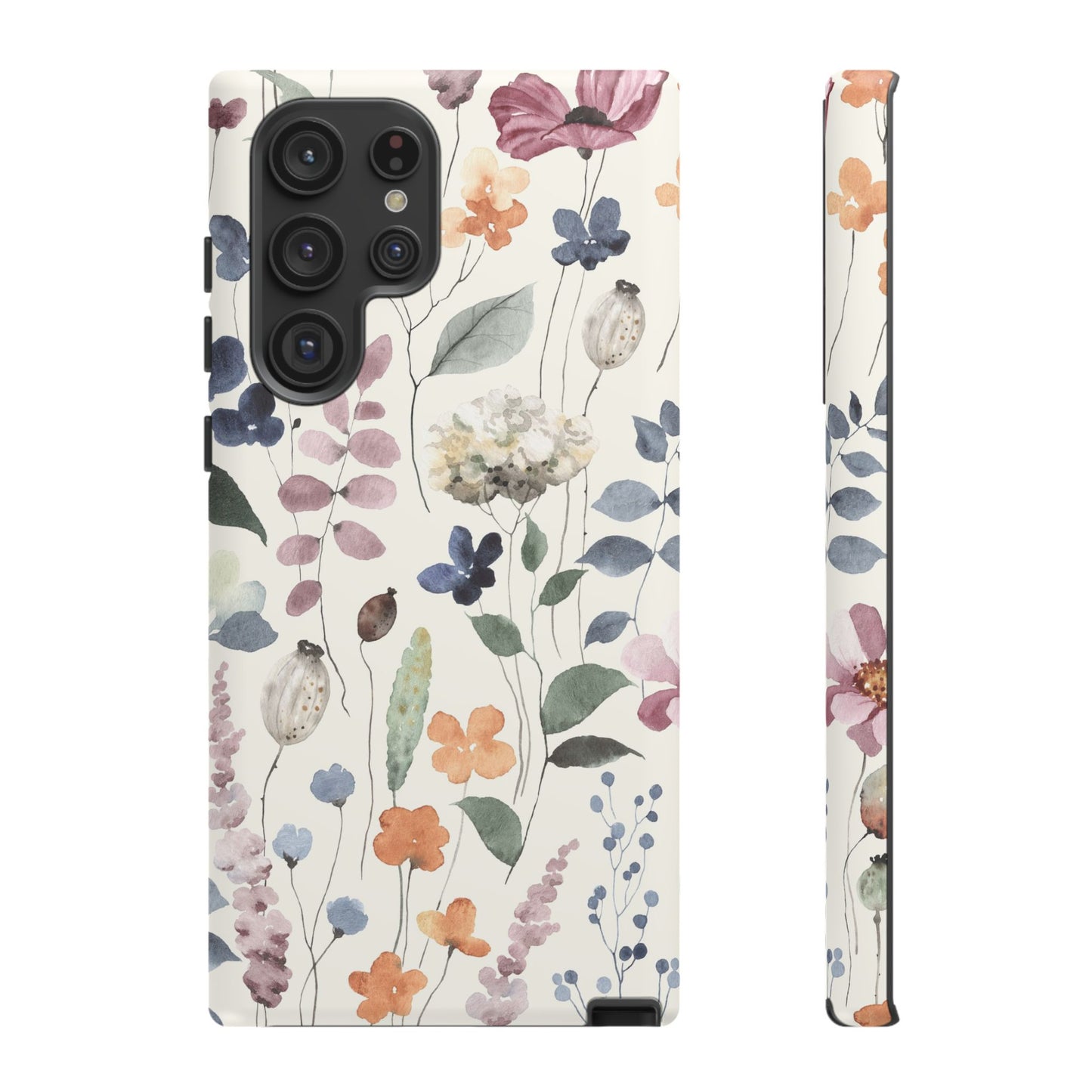 Floral prints phone case for iPhone, Samsung Galaxy and Pixel devices