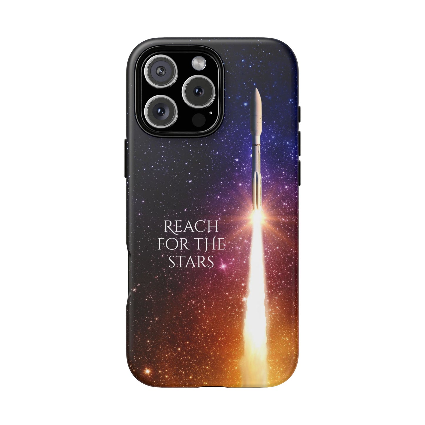 Reach for the Stars: Rocket-illustrated phone case for iPhone, Samsung Galaxy and Pixel devices