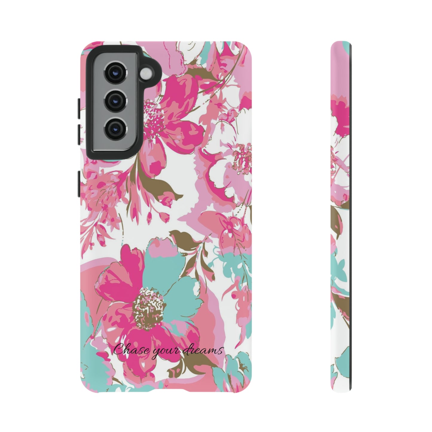 Chase your dreams: Artistic and elegant phone case for Apple iPhone, Samsung Galaxy and Pixel devices