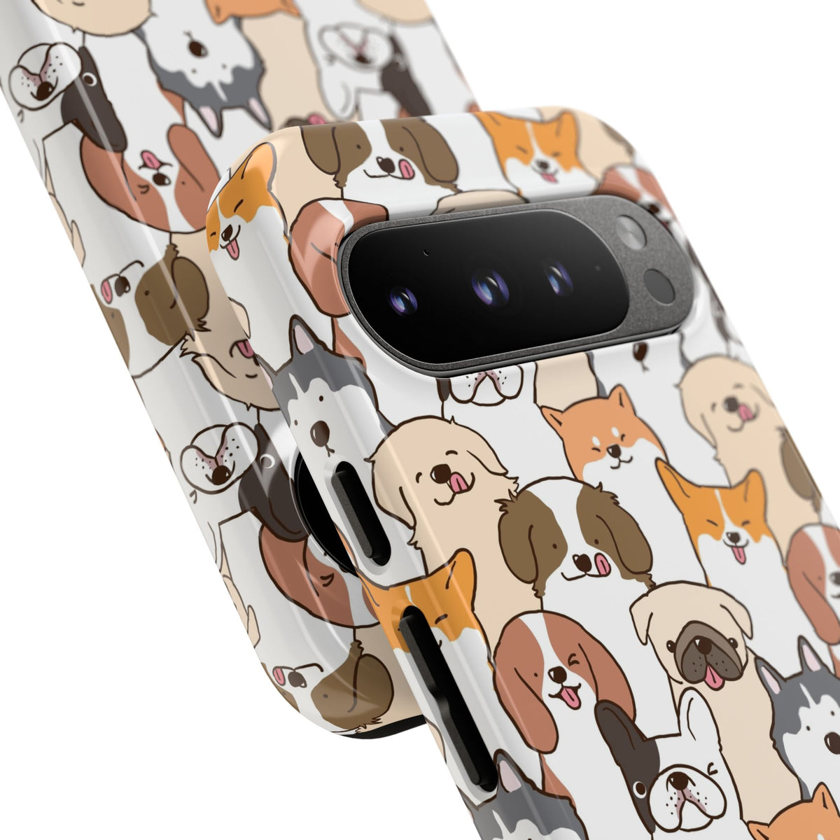 Cute Dogs Charm Phone Case for iPhone, Samsung Galaxy and Google Pixel devices