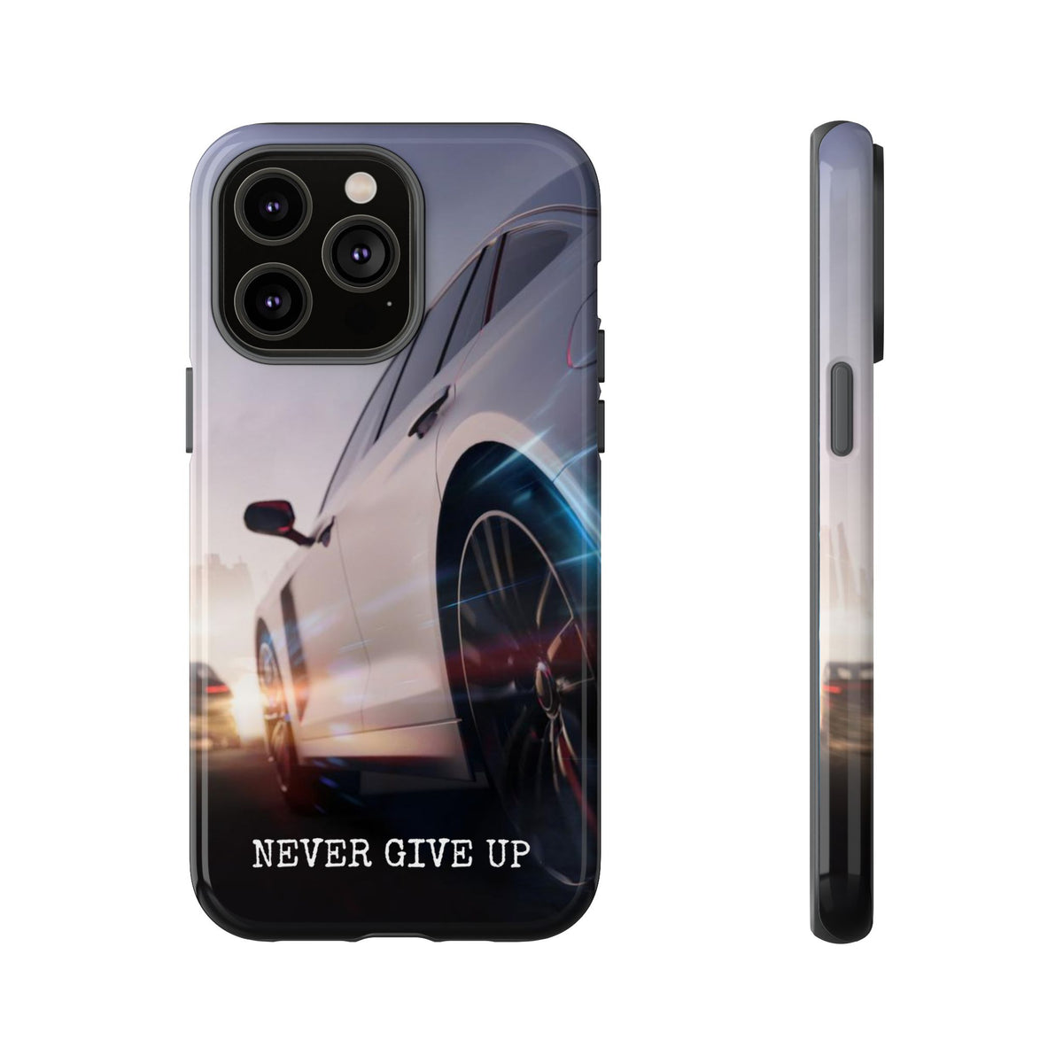 Never Give Up:  Motivational Phone Case for iPhone, Samsung Galaxy and Google Pixel devices