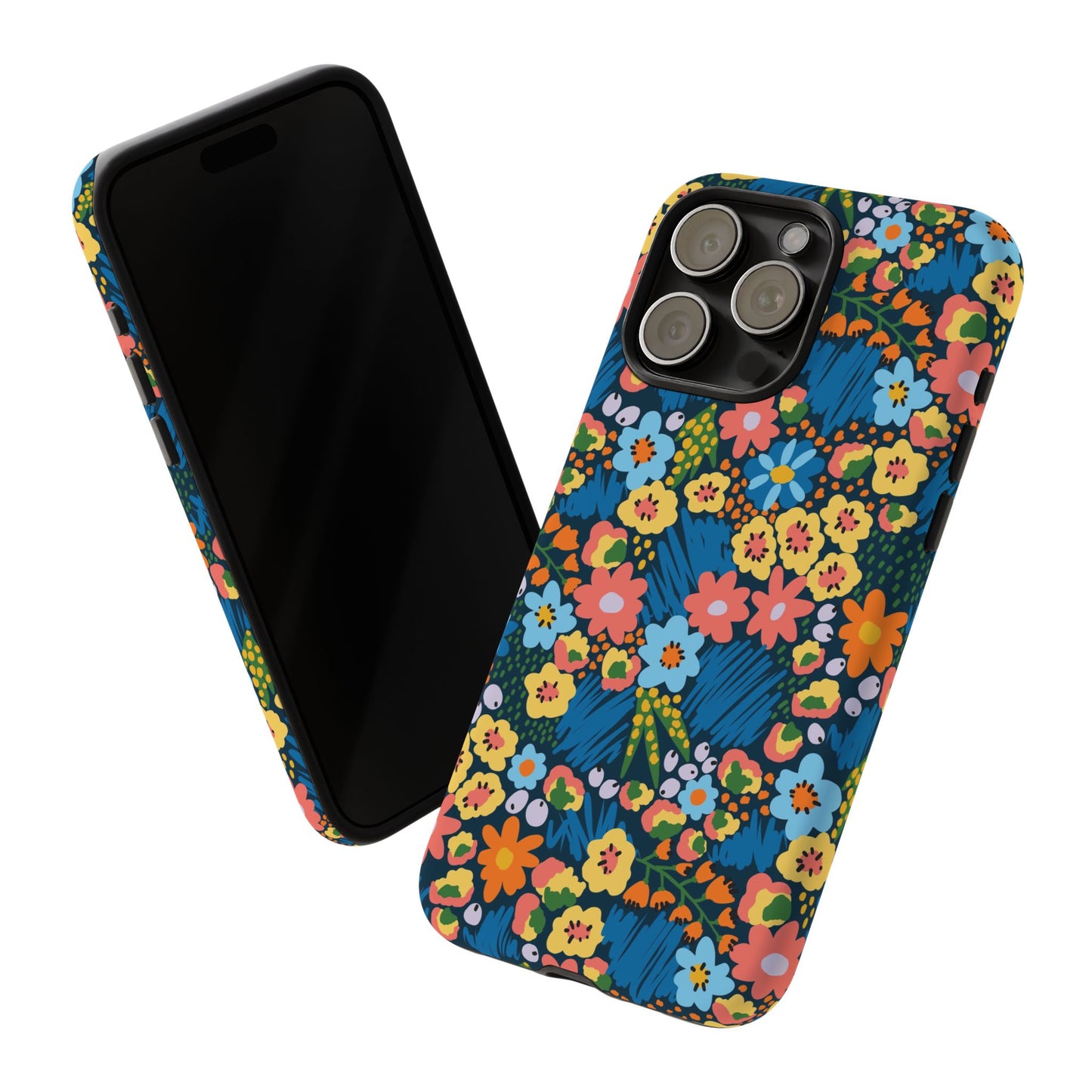 Bloom Burst: Color and Joy Themed Phone Case for iPhone, Samsung Galaxy and Google Pixel devices