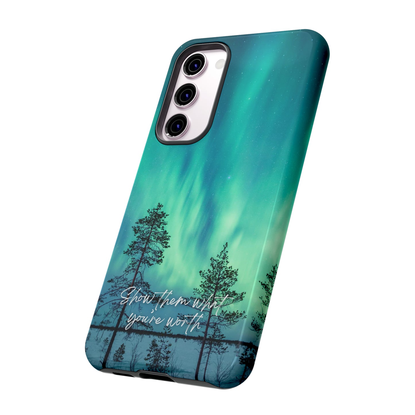 Show them what you're worth: Aurora borealis-inspired phone case for iPhone, Galaxy and Pixel devices