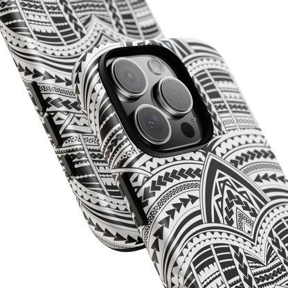 Tatoeage: telefoonhoesje met tribalpatroon voor iPhone, Samsung Galaxy en Google Pixel