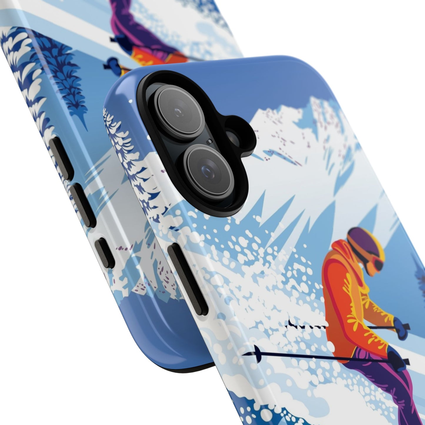 Glacier Rush: Ice Ski inspired phone case for iPhone, Samsung Galaxy and Google  Pixel devices