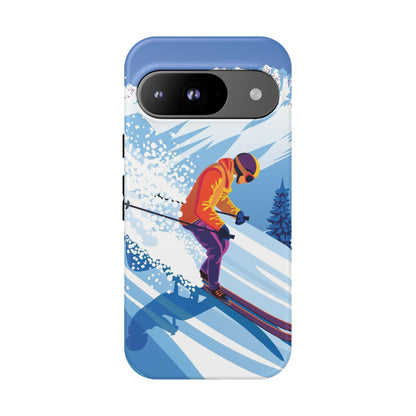 Glacier Rush: Ice Ski inspired phone case for iPhone, Samsung Galaxy and Google  Pixel devices