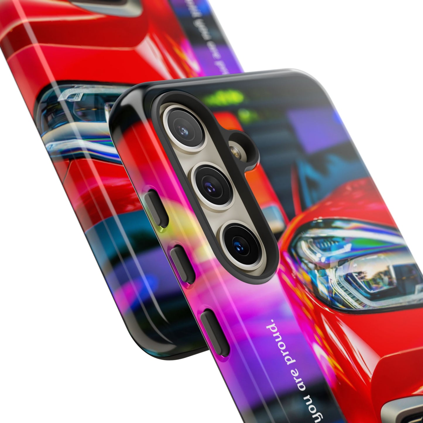 Don't Stop Until You Are Proud: Sports Car illustrated phone case for iPhone, Samsung Galaxy and Google Pixel