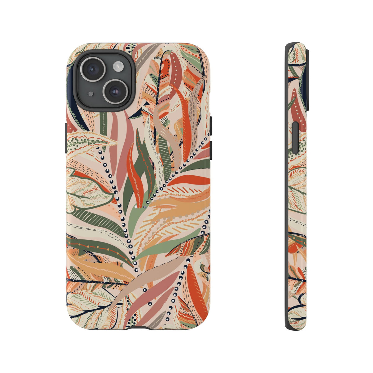Terracotta Leaves Phone Case: Nature‑Inspired Art for iPhone, Samsung Galaxy and Google Pixel devices