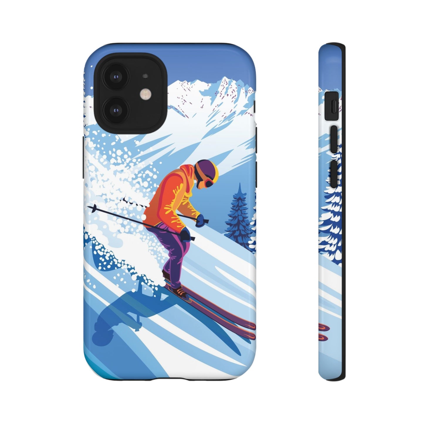 Glacier Rush: Ice Ski inspired phone case for iPhone, Samsung Galaxy and Google  Pixel devices