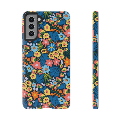 Bloom Burst: Color and Joy Themed Phone Case for iPhone, Samsung Galaxy and Google Pixel devices