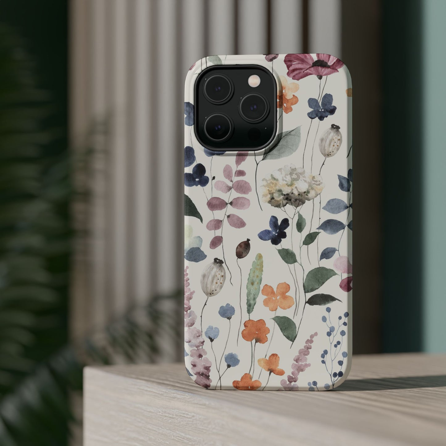 Floral prints phone case for iPhone (MagSafe version)