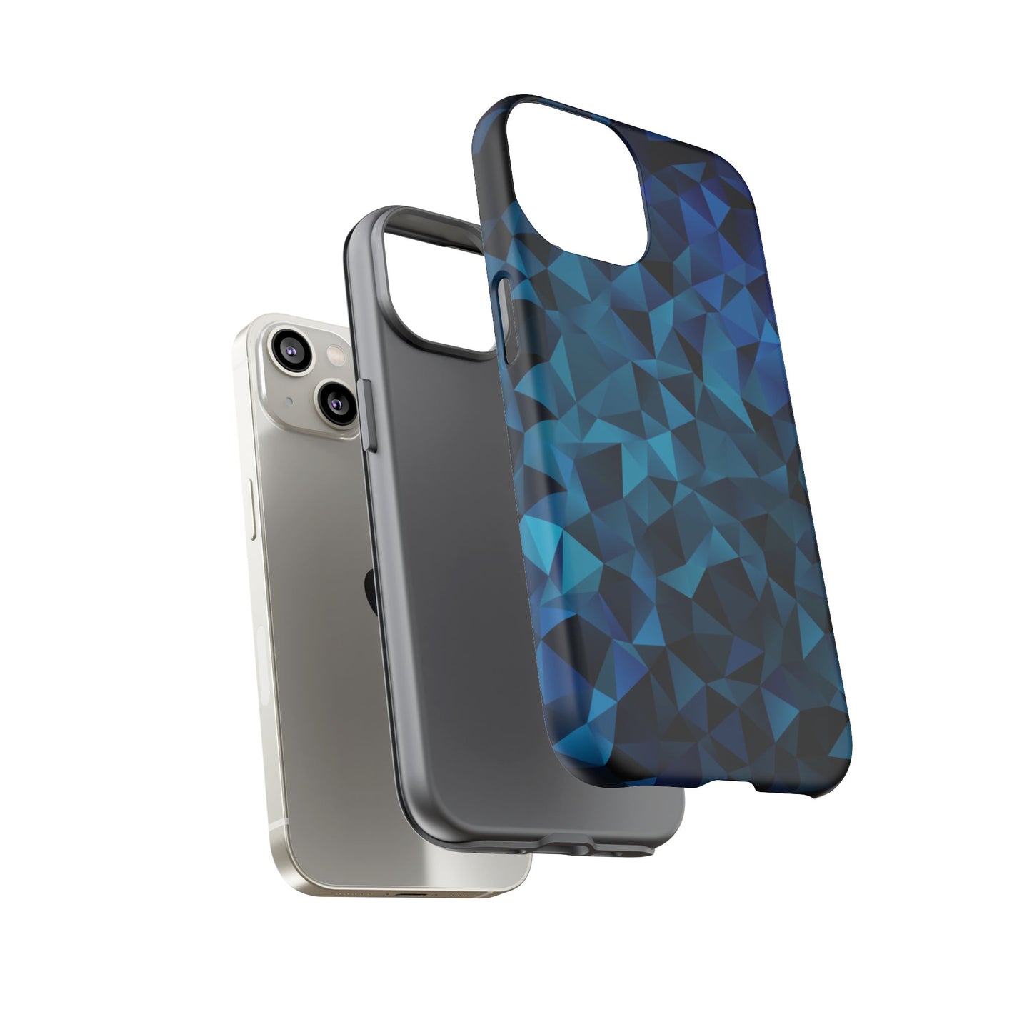 Blue Diamonds: Phone Case with Elegant Prints for iPhone, Samsung Galaxy and Google Pixel devices