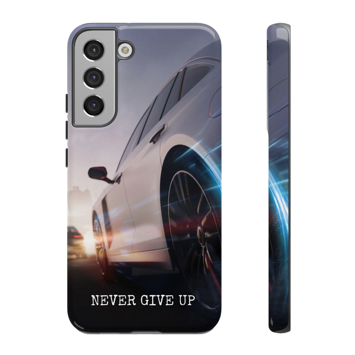 Never Give Up:  Motivational Phone Case for iPhone, Samsung Galaxy and Google Pixel devices
