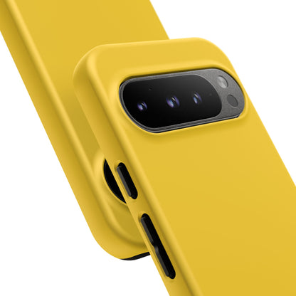 Luscious Yellow: Plain Sunburst-Inspired Color for iPhone, Samsung Galaxy and Google Pixel devices