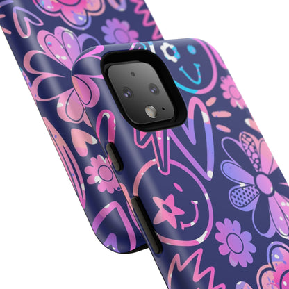 Live Inspired: Purple Tough Case for iPhone, Samsung Galaxy and Google Pixel devices