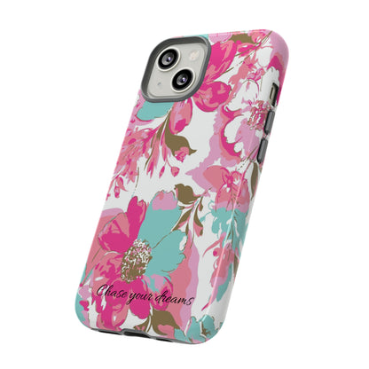 Chase your dreams: Artistic and elegant phone case for Apple iPhone, Samsung Galaxy and Pixel devices