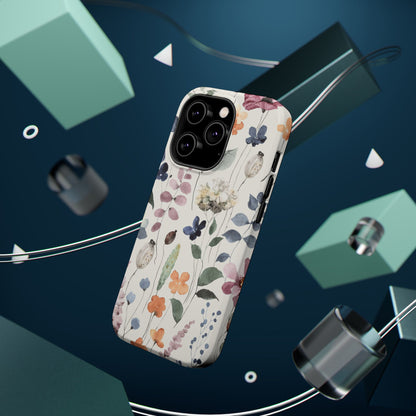Floral prints phone case for iPhone (MagSafe version)