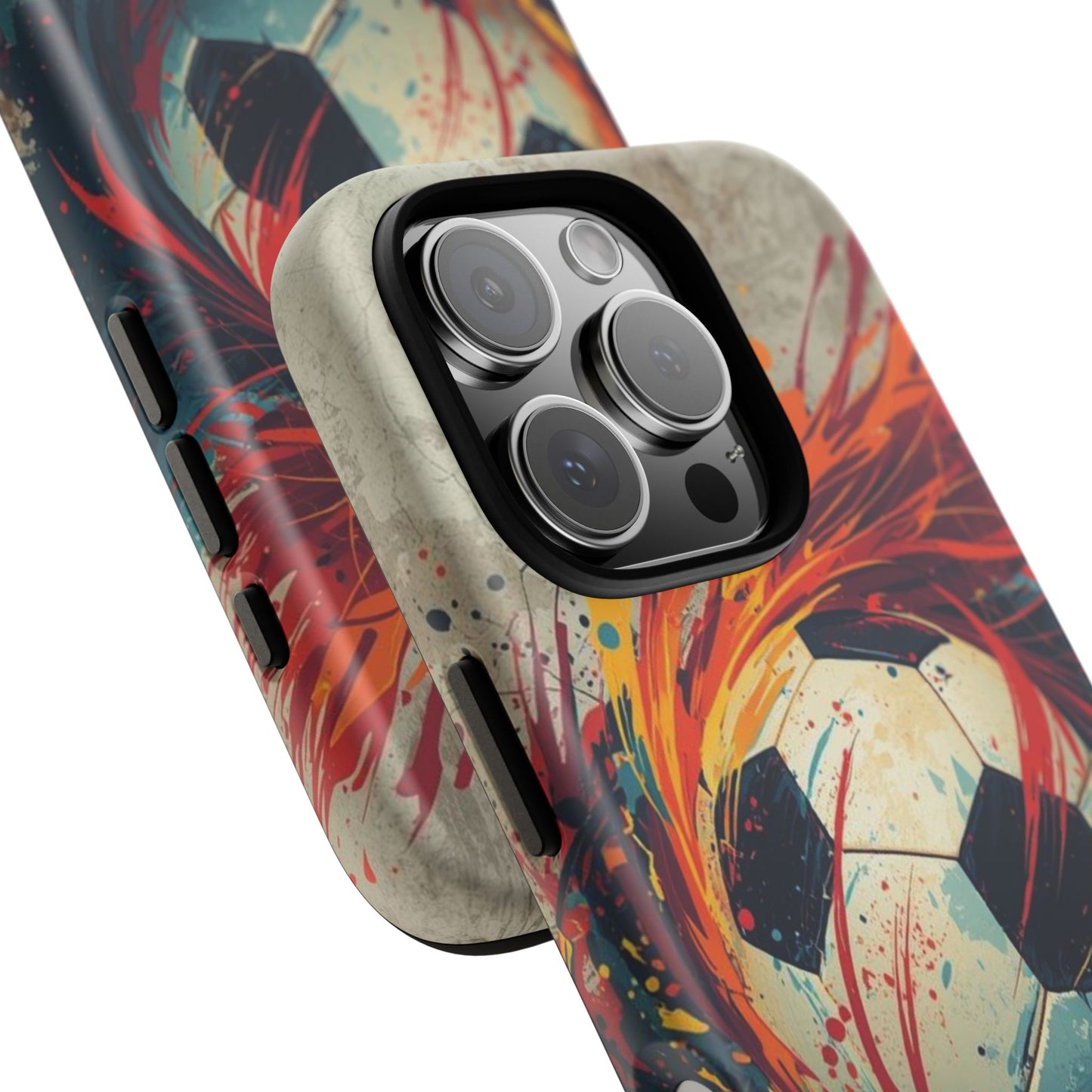 Football Swirl: Phone Case for iPhone, Samsung Galaxy and Google Pixel devices