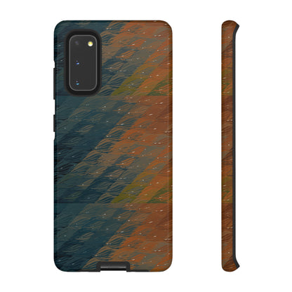 BRUE: Brown + Blue Geometric case for iPhone, Galaxy and Pixel