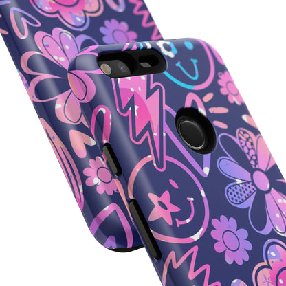 Live Inspired: Purple Tough Case for iPhone, Samsung Galaxy and Google Pixel devices