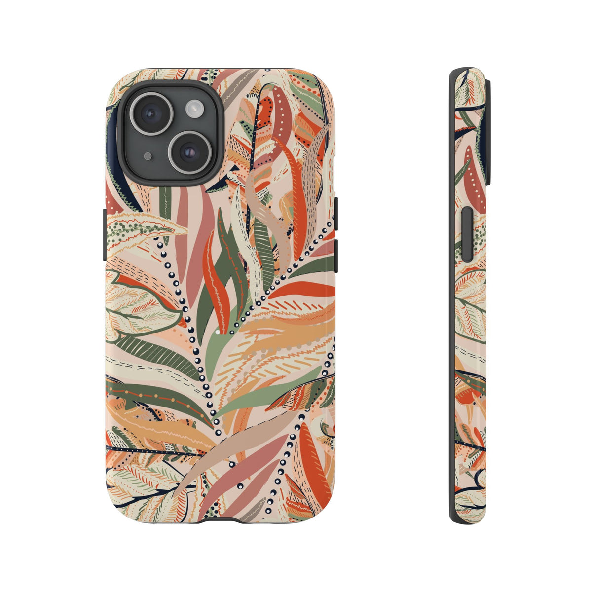 Terracotta Leaves Phone Case: Nature‑Inspired Art for iPhone, Samsung Galaxy and Google Pixel devices