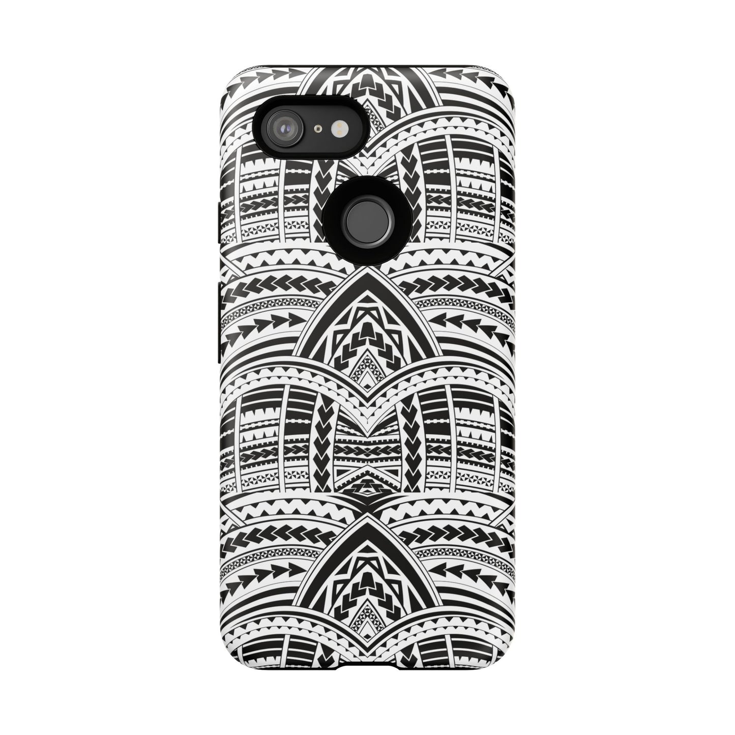 Tatoeage: telefoonhoesje met tribalpatroon voor iPhone, Samsung Galaxy en Google Pixel