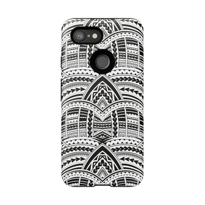 Tatoeage: telefoonhoesje met tribalpatroon voor iPhone, Samsung Galaxy en Google Pixel